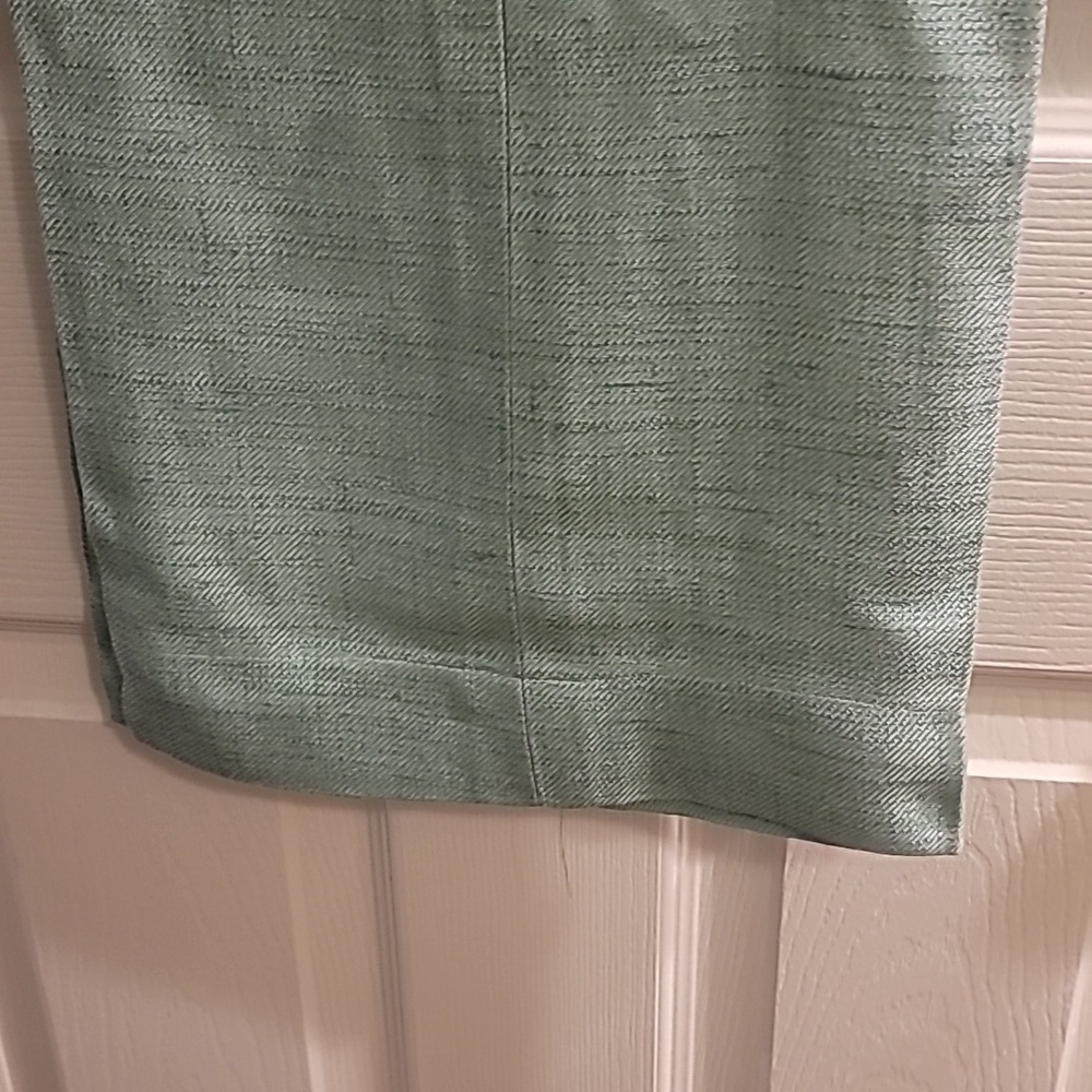Vintage Light Green Or Aqua Wide Leg Linen Pants Sz 2 - Picture 3 of 6